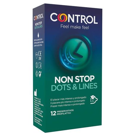 Control - Nonstop Dots and Lines Condoms 12 Units
