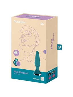 Satisfyer Plug ilicious 1 - Vibratore Anale Verde con App Gratuita