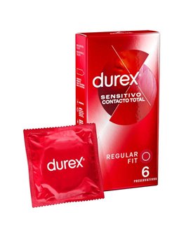Durex - Preservativi Sensitive Contatto Totale 6 Unità