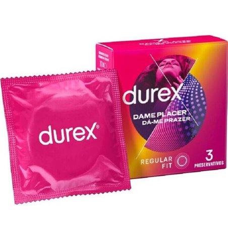 Durex - Preservativi Stimolanti Dame Placer 3 Unità