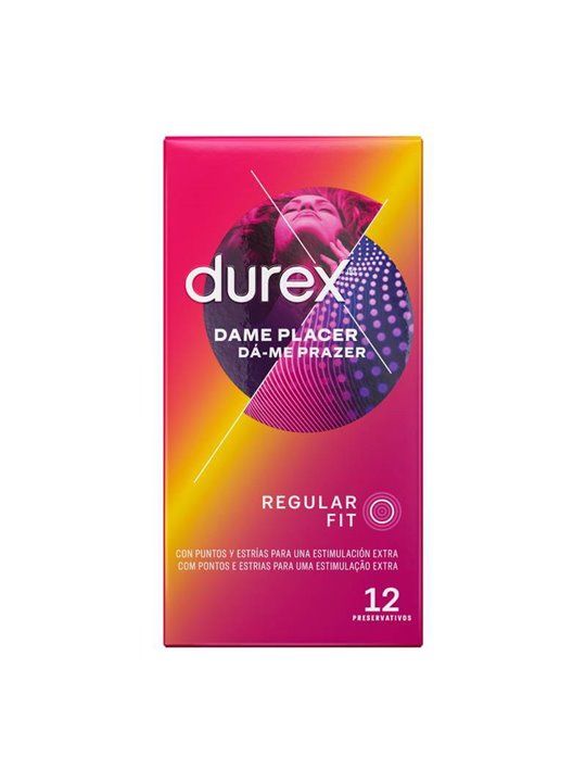 Durex - Preservativi Stimolanti Dame Placer 12 Unità
