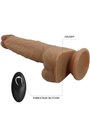Pretty Love - Dildo Jonathan Silicone 3 Vibration + 3 Thrusting Functions Remote Control 21 CM