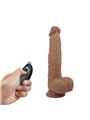 Pretty Love - Dildo Jonathan Silicone 3 Vibration + 3 Thrusting Functions Remote Control 21 CM