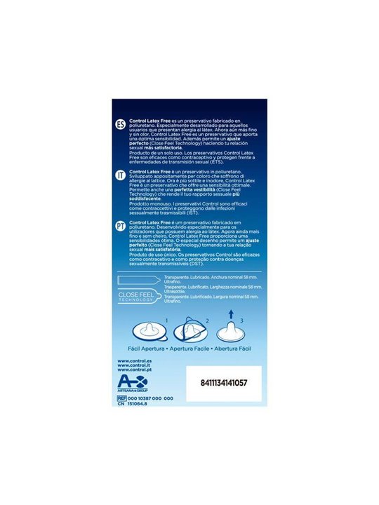 Control - Free Sin Latex Condoms 5 Units