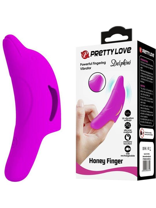 Pretty Love - Delphini Powerful Fingering Stimulator Purple