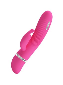 Pretty Love Ingram - Vibratore Rabbit Fucsia con Stimolazione Elettrica