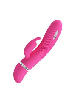 Pretty Love Ingram - Vibratore Rabbit Fucsia con Stimolazione Elettrica