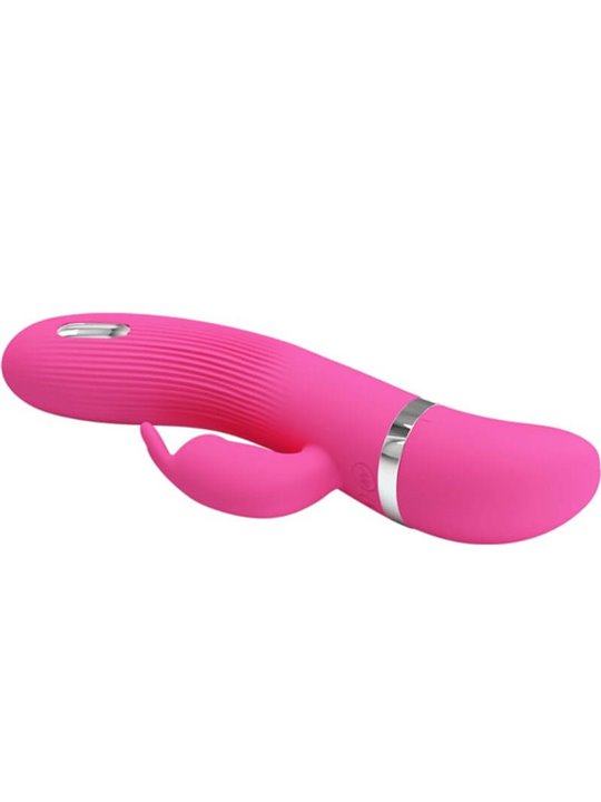 Pretty Love Ingram - Vibratore Rabbit Fucsia con Stimolazione Elettrica