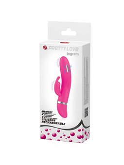 Pretty Love Ingram - Vibratore Rabbit Fucsia con Stimolazione Elettrica
