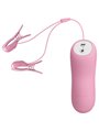 Baile Romantic Wave - Pinze Rosa Vibranti per Capezzoli con Elettrostimolazione