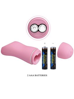 Baile Romantic Wave - Pinze Rosa Vibranti per Capezzoli con Elettrostimolazione