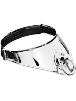 Metal Hard - Restraint Collar with Ring and Padlock 12.5 CM