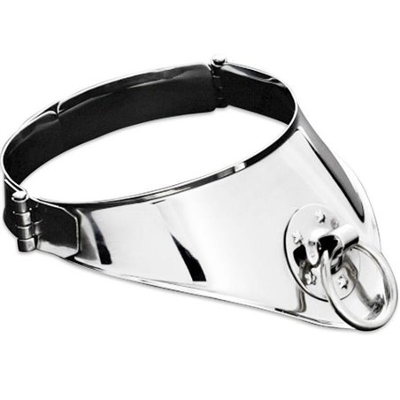 Metal Hard Neclace With Ring And Lock  12.5 CM