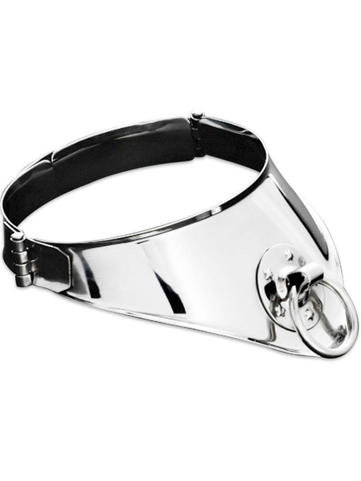 Metal Hard Neclace With Ring And Lock  12.5 CM
