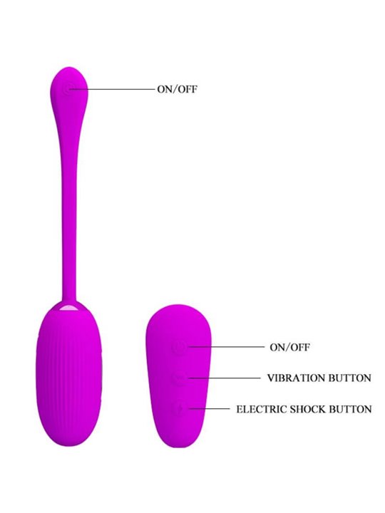 Pretty Love Shock Fun Vibrating Egg Electroshock Function