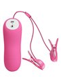 Baile Romantic Wave - Pinze Fucsia Vibranti per Capezzoli con Elettrostimolazione