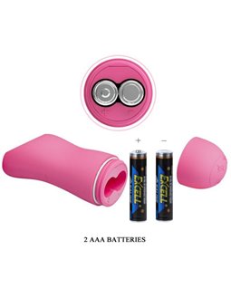 Baile Romantic Wave - Pinze Fucsia Vibranti per Capezzoli con Elettrostimolazione