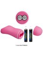 Baile Romantic Wave - Pinze Fucsia Vibranti per Capezzoli con Elettrostimolazione