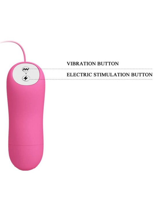 Baile Romantic Wave - Pinze Fucsia Vibranti per Capezzoli con Elettrostimolazione