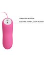 Baile Romantic Wave - Pinze Fucsia Vibranti per Capezzoli con Elettrostimolazione