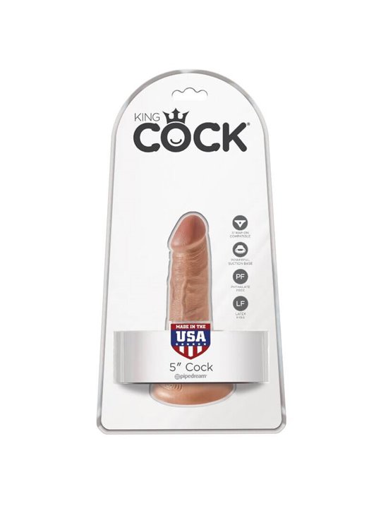King Cock - Realistic Penis 12 CM Caramel