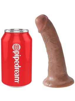 King Cock - Fallo con Ventosa Dildo Realistico Vaginale 6 Tan