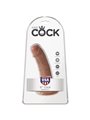 King Cock - Fallo con Ventosa Dildo Realistico Vaginale 6 Tan