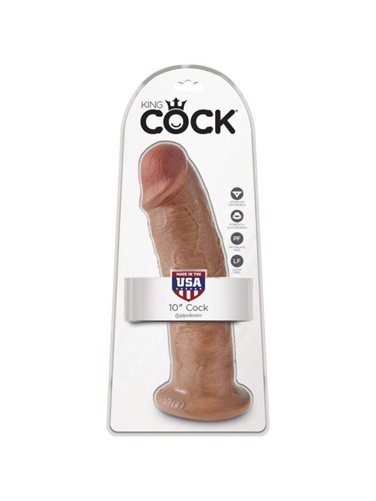 King Cock - Realistic Penis 24 CM Caramel