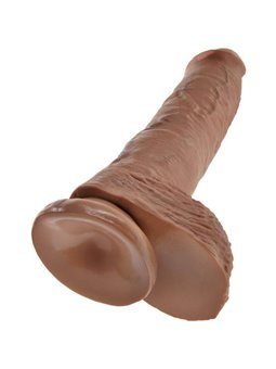 King Cock - Fallo Realistico Vaginale Dildo Caramel Maxi Big XXL 10 con Ventosa Caramel Morbido