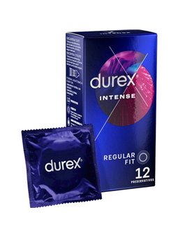 Durex Intense - Stimulating Condoms Regular Fit 12 Pcs