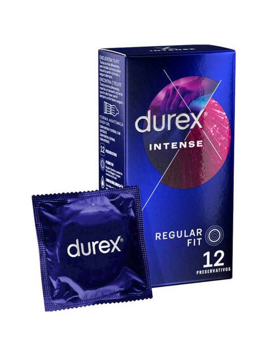 Durex Intense - Preservativi Stimolanti Regular Fit 12 Pz