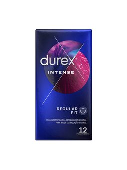Durex Intense - Preservativi Stimolanti Regular Fit 12 Pz