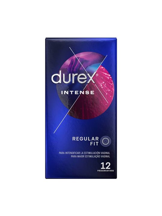 Durex Intense - Preservativi Stimolanti Regular Fit 12 Pz
