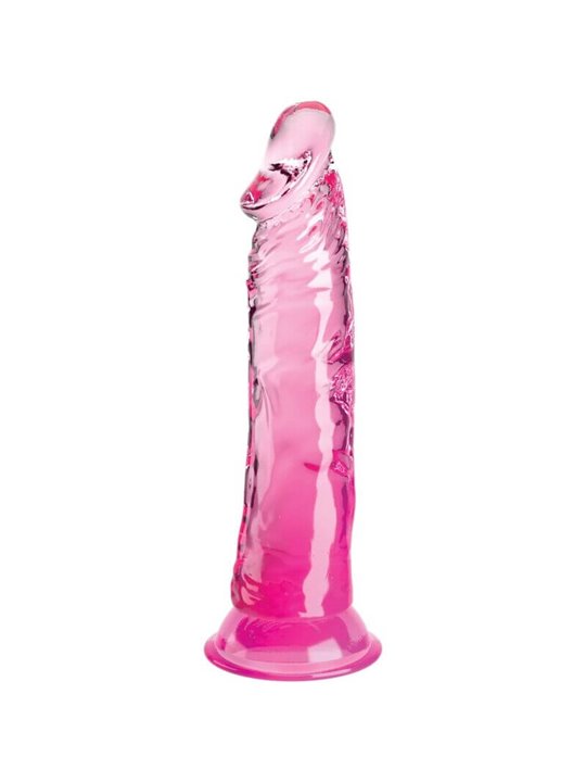 King Cock Clear - Realistic Penis 19.7 CM Pink