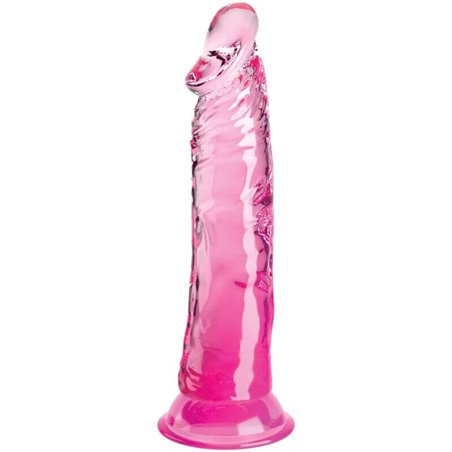King Cock Clear - Realistic Penis 19.7 CM Pink