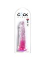 King Cock Clear - Realistic Penis 19.7 CM Pink