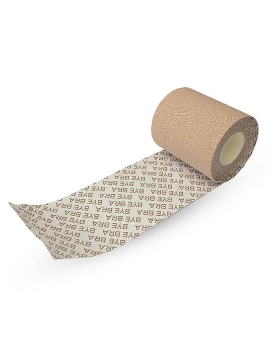 Bye-Bra - Body Tape 5 M X 6.5 CM + 3 Pairs Of Nipple Covers Beige