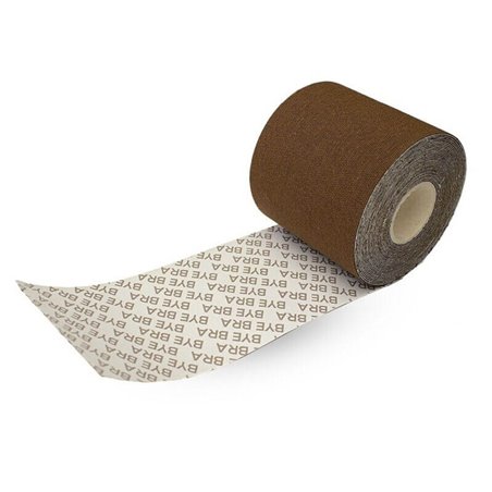 Bye-Bra - Nastro Corpo 5 M X 6,5 CM + 3 Paia di Copri Capezzoli - Marrone