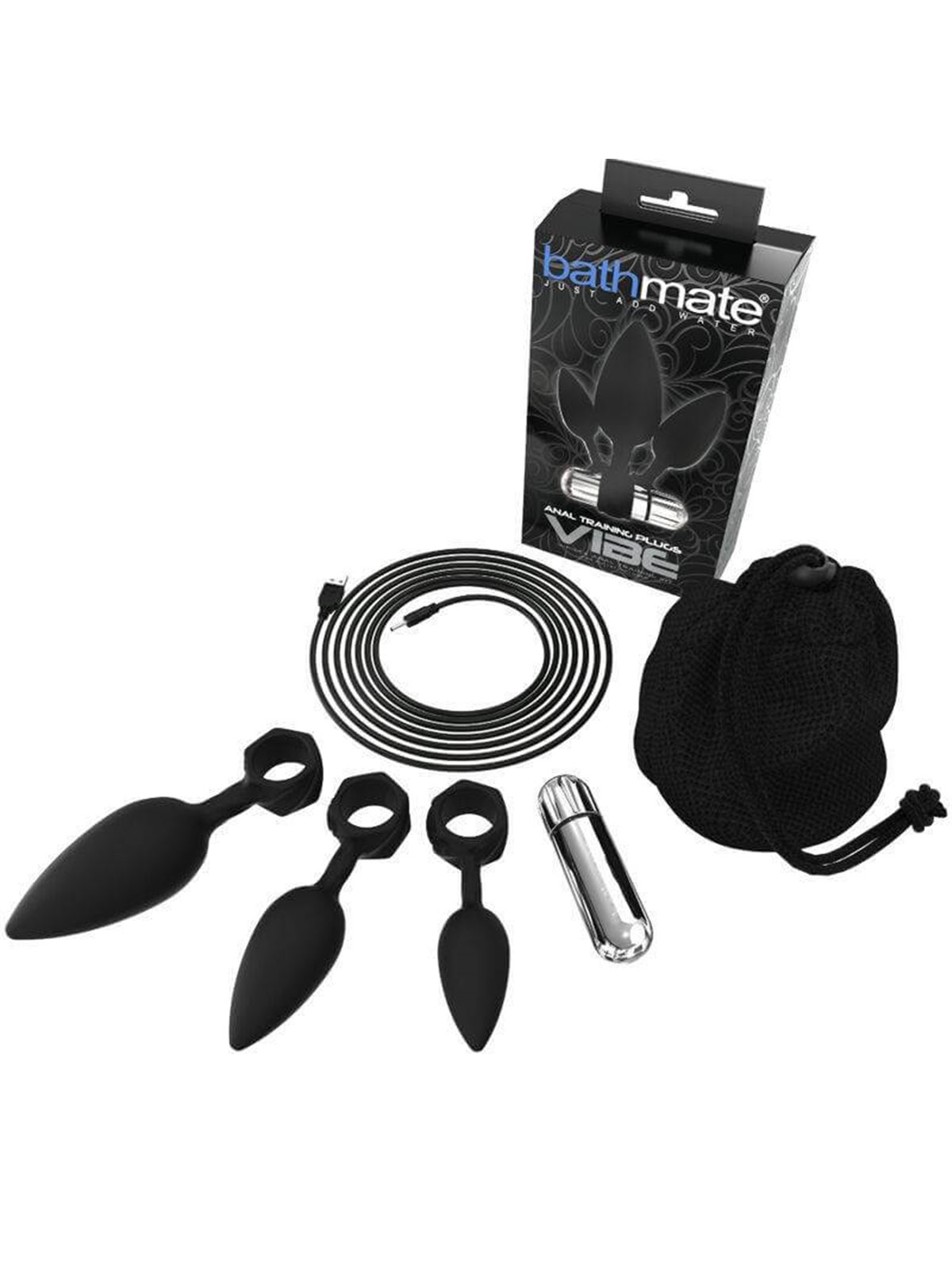 Bathmate Anal Training Plugs Vibe - Set di 3 Plug Anali Vibranti