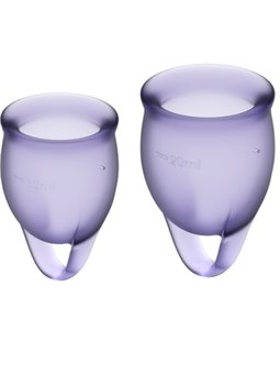 Satisfyer Feel Confident Menstrual Cup Purple 15+20Ml