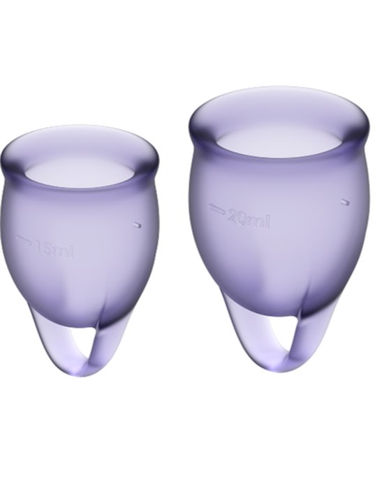 Satisfyer Feel Confident Menstrual Cup Purple 15+20Ml