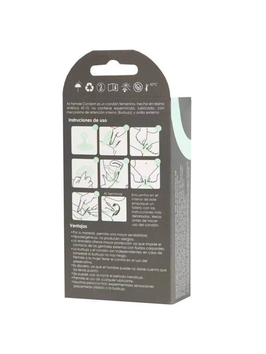 Uniq - Air Latex Free Female Condom 3 Units