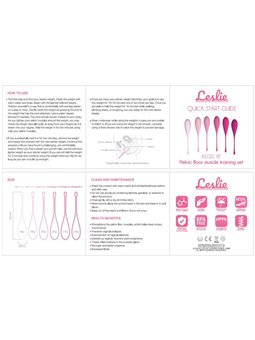 Leslie - Kegel Fit Pelvic Muscle Training Set 6 Weights