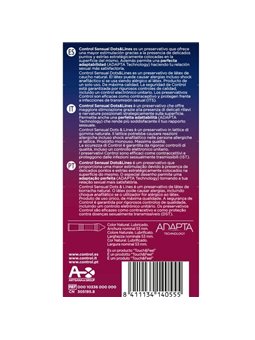 Control Preservativi Adapta Sensual Dots & Lines - 12 Pz