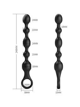 Pretty Love - Van Anal Beads 10 Vibrations Rechargeable Silicone