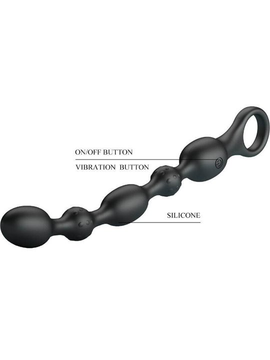 Pretty Love - Van Anal Beads 10 Vibrations Rechargeable Silicone