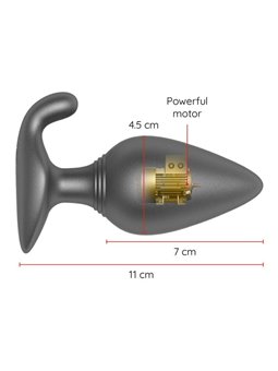 Oninder - Rio Vibrating Anal Plug Black - Free App