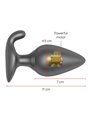Oninder - Rio Vibrating Anal Plug Black - Free App