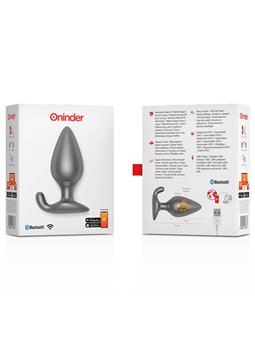 Oninder - Rio Vibrating Anal Plug Black - Free App