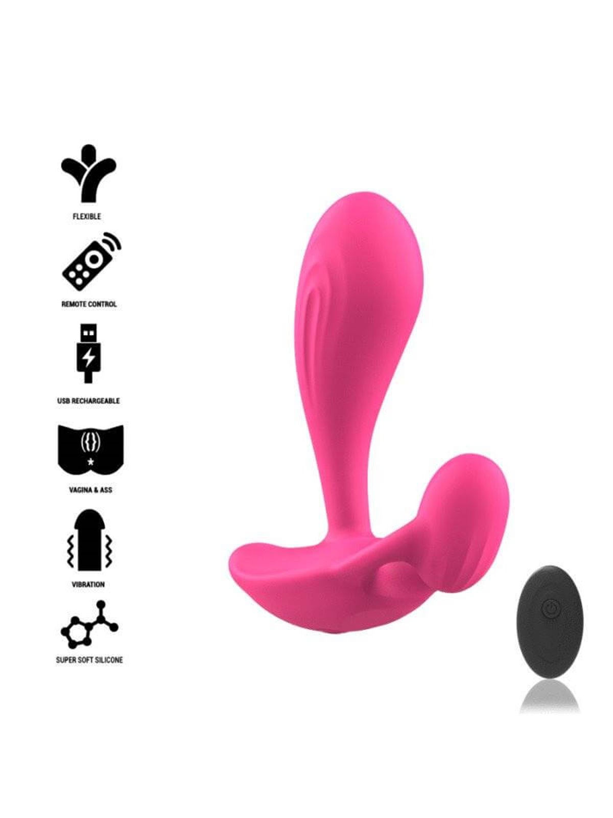 Intense - Shelly Anal Plug Remote Control Pink